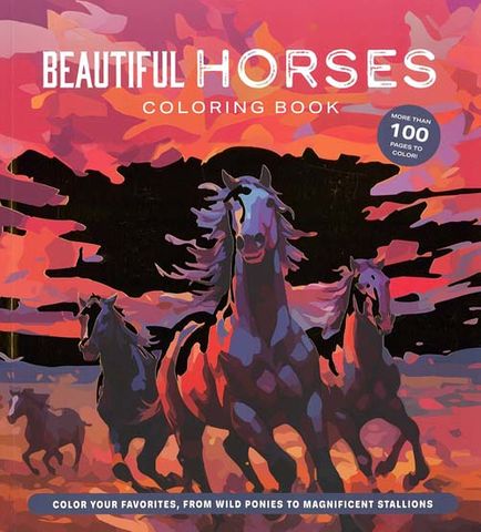 Beautiful Horses Coloring Book