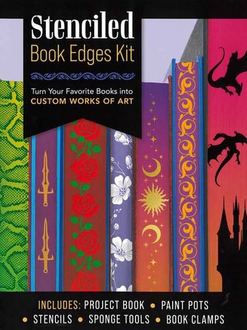 Stenciled Book Edges Kit