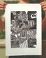 Linocut Printmaking in the City