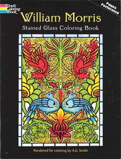 William Morris Stained Glass Coloring Book