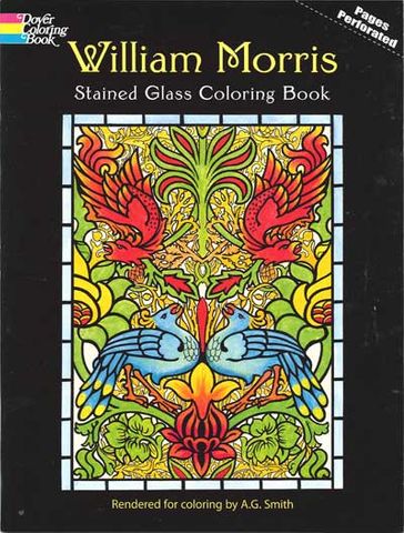 William Morris Stained Glass Coloring Book