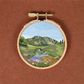 Richly Stitched Landscape Embroidery