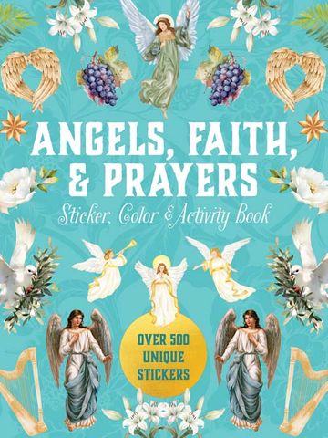 Angels, Faith & Prayers Sticker, Color & Activity Book