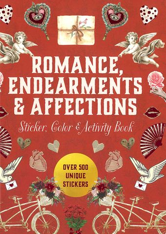 Romance, Endearments & Affections Sticker, Color & Activity Book