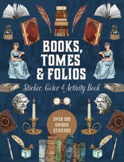 Books, Tomes & Folios Sticker, Color & Activity Book