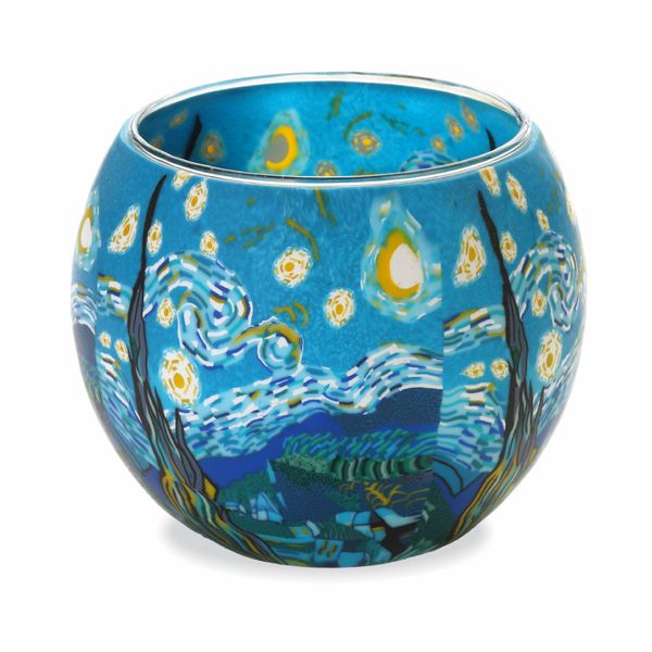 Glass Tealight Holder, The Starry Night