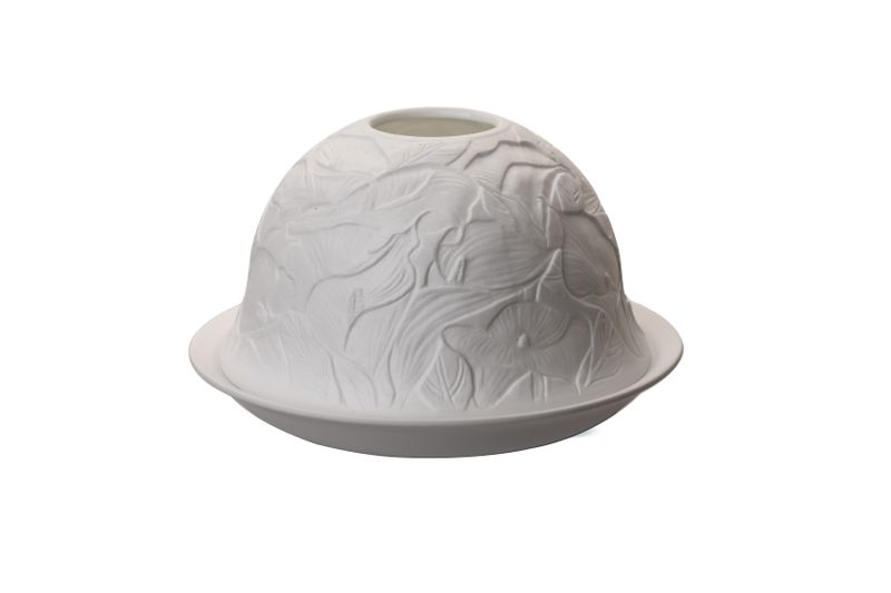 Porcelain Dome Light Calla Lily