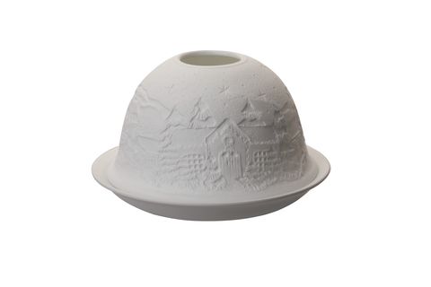 Porcelain Dome Light Winter Village