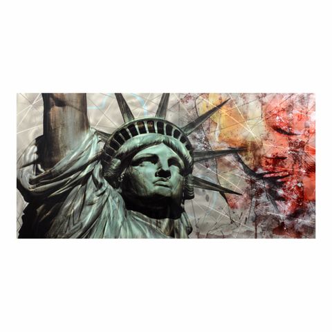 Lady Liberty Aluminium Wall Art 60x120