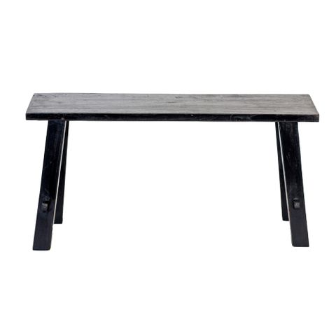 Small black deals wooden bench