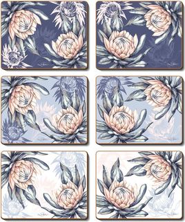 Coasters Protea 12x10 cm