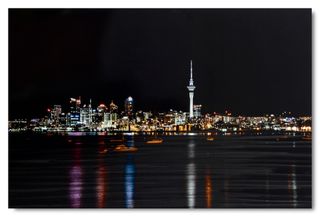 Auckland by Night Aluminium Wall Art 90x60