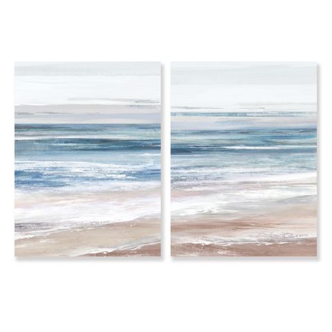 Twin Tides set of 2 Canvas Prints 45x60