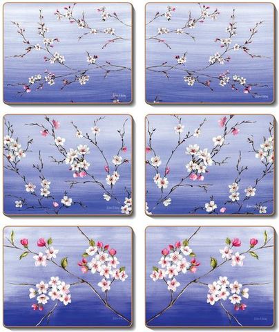 Coasters Blossoms 12x10 cm