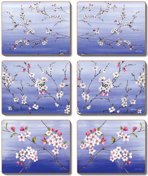 Coasters Blossoms 12x10 cm