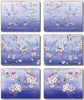 Coasters Blossoms 12x10 cm