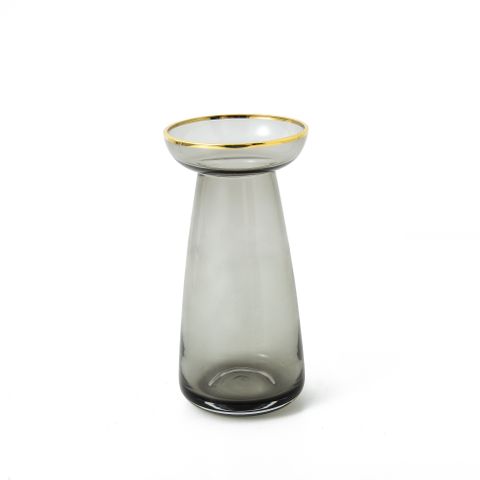 Nouvel Gold Top Glass Vases - Small