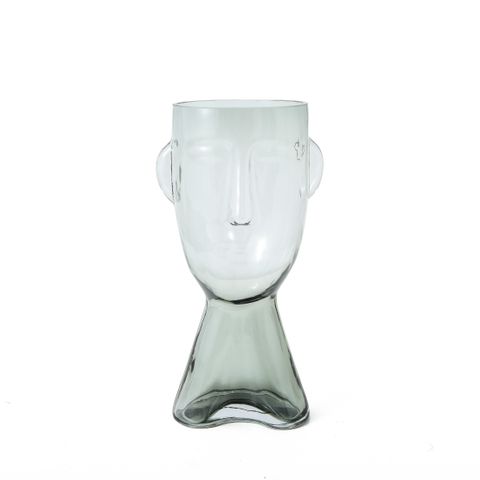 Claydon & Brook Glass Face Vases - Claydon Small - Clear
