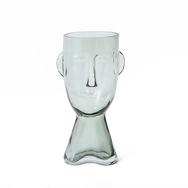 Claydon & Brook Glass Face Vases - Claydon Large - Clear