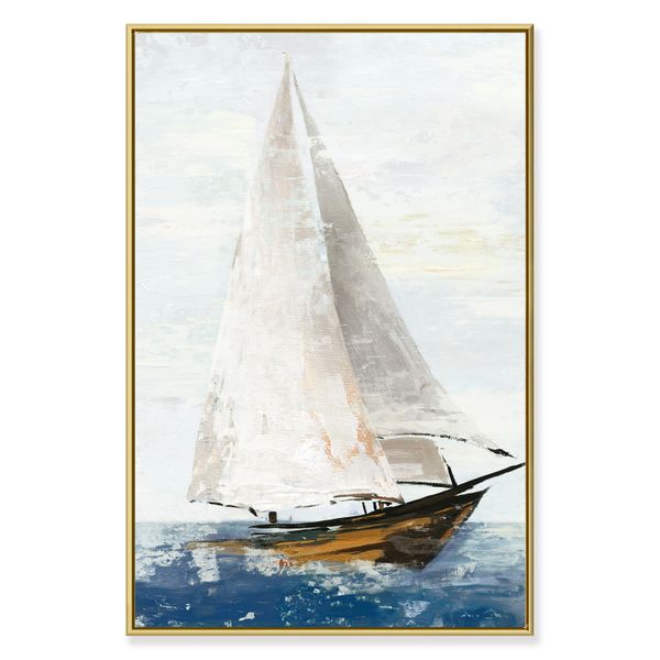 Traditional Yacht Framed Canvas Print 60x90 cm