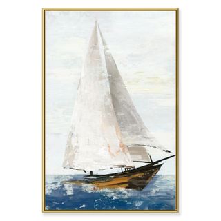 Traditional Yacht Framed Canvas Print 60x90 cm