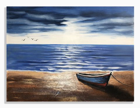 Love Thy Dinghy Oil Painting 100x75