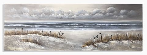Walk at the Beach Oil Painting 150x50