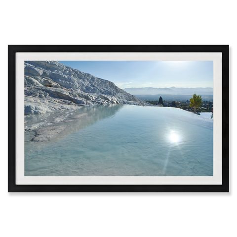 Crystal Waters Framed Canvas Print 90x60 cm