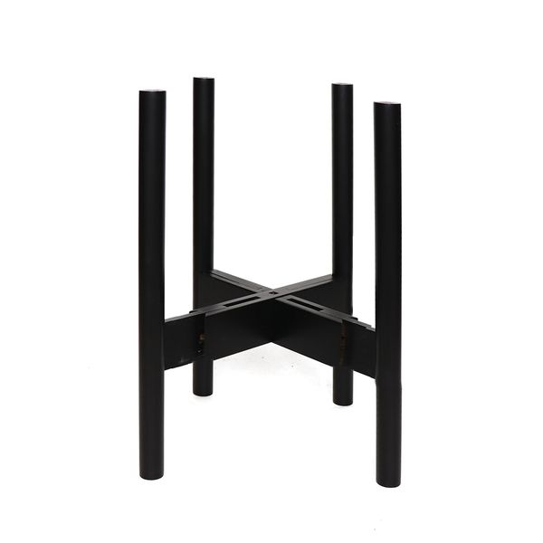 Adjustable Bamboo Planter Stand - Black