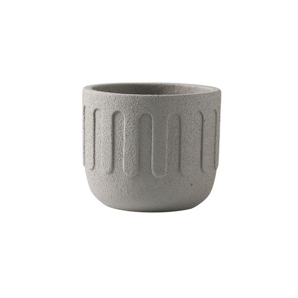 Icicle Cement Planter Mist Grey 18x18x15.5