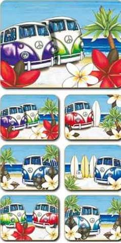 Placemats Beach Kombi 36.5x27.5 cm