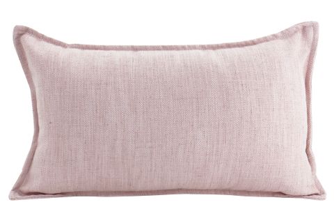 Linen Baby Pink Cushion 30x50cm