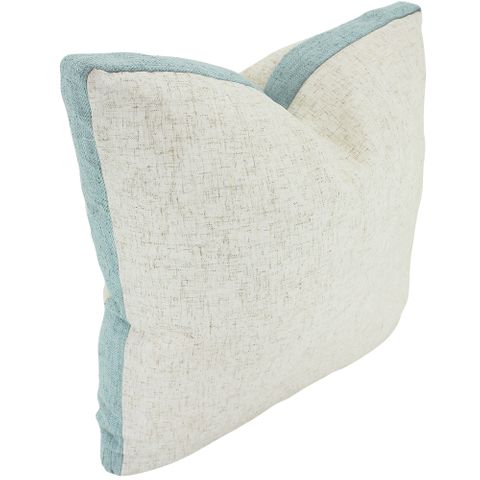 Linen Walled Cushion Lt Blue 50x50cm