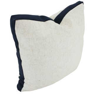 Linen Walled Cushion Navy 50x50cm