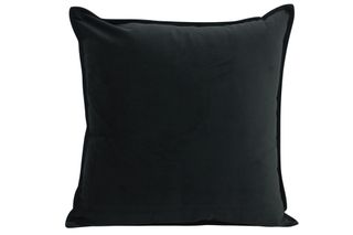 Velvet Cushion Black 55x55cm