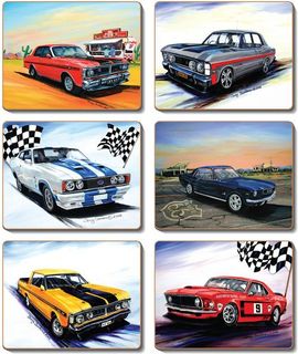 Coasters Ford Muscle 12x10 cm