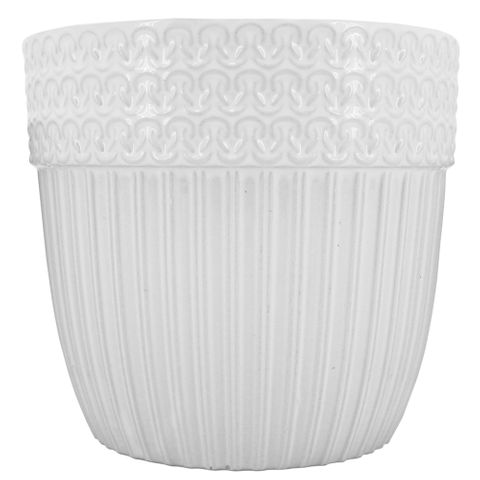 Rista Planter White 13.5x12 cm