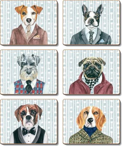 Coasters Dogs Dinner 12x10 cm