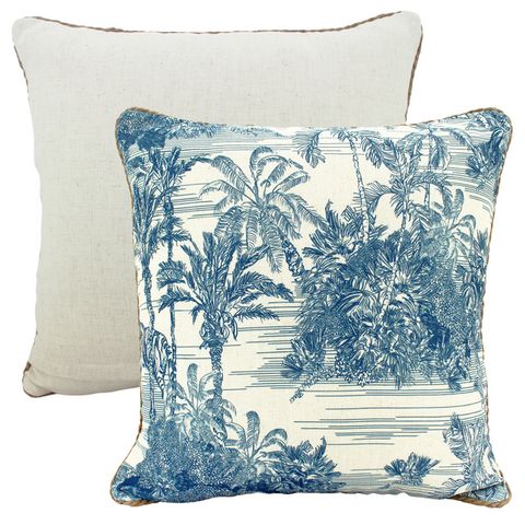 Tropic Hamptons Linen Cushion 50x50