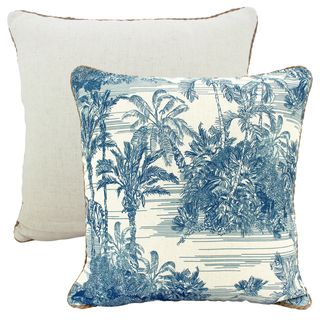Tropic Hamptons Linen Cushion 50x50