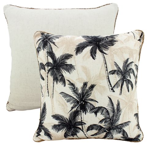 Autumn Tropics Linen Cushion 50x50