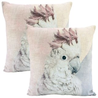 Cockatoo Linen Cushion 50x50cm