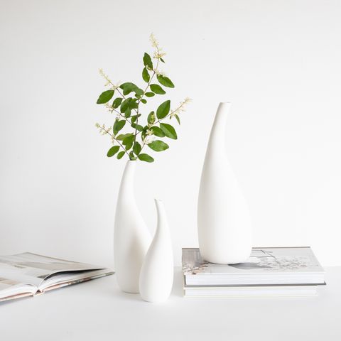 Dior White Ceramic Vase Small