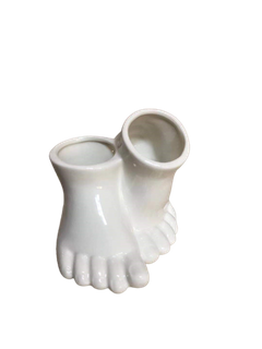 Ceramic Feet Novelty Planter Pot