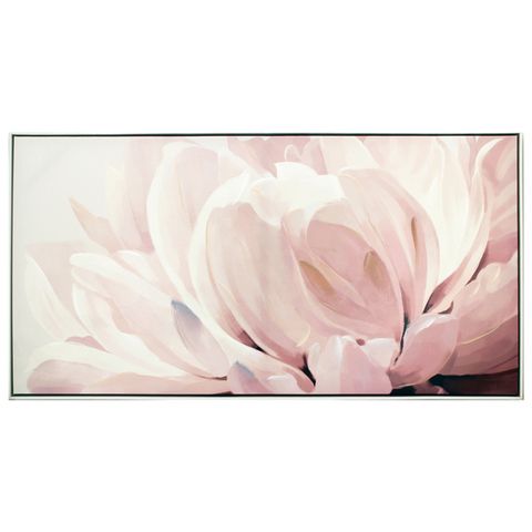 Framed Floweret Painting 123x63cm