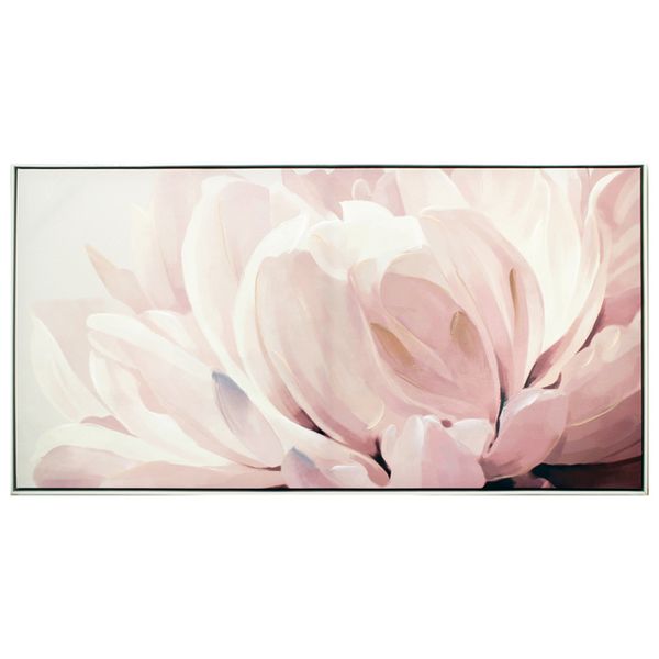 Framed Floweret Painting 123x63cm