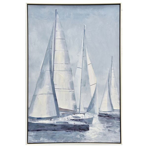 Framed Wingsails Painting 63x93 cm