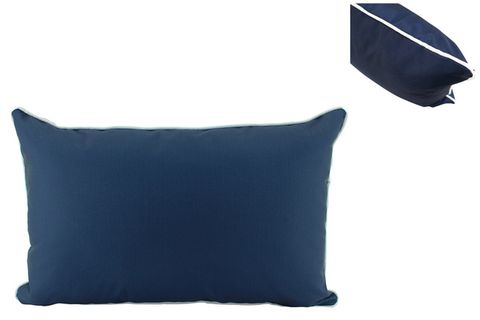 Outdoor Navy Lumbar Cushion 30x50cm