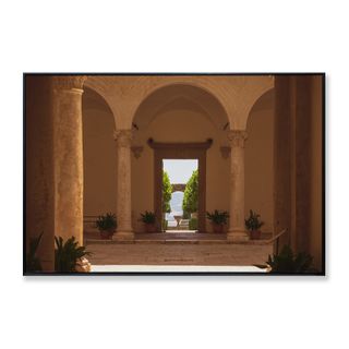 Piccolomini Palace Framed Canvas Print 120x80 cm