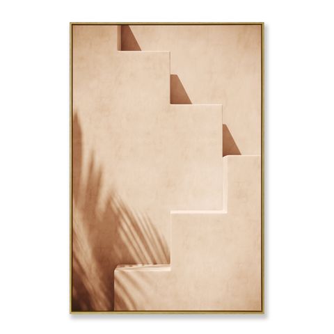 Tuscan Stairway Framed Canvas Print 120x80 cm